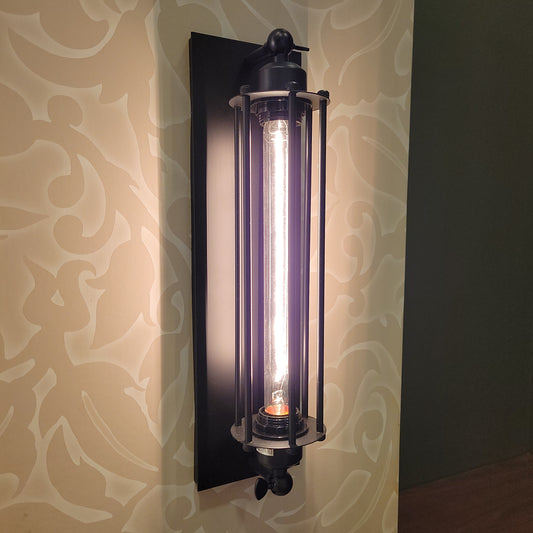 Industrial-style wall sconce