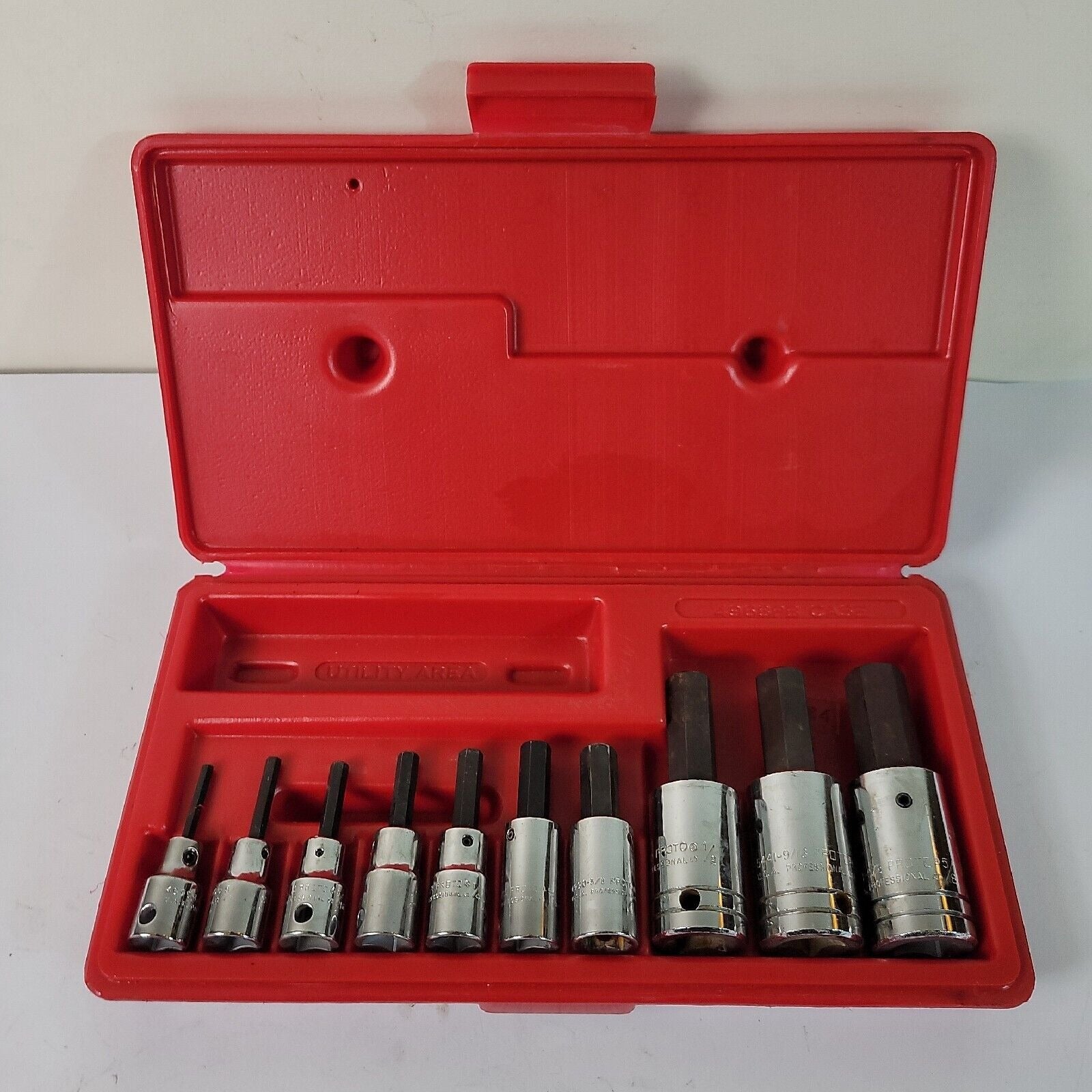 Proto Allen Socket Set 4968PB with Case 1/8-5/8 SAE Standard Hex Set –  Piddle Crick Hill Mercantile