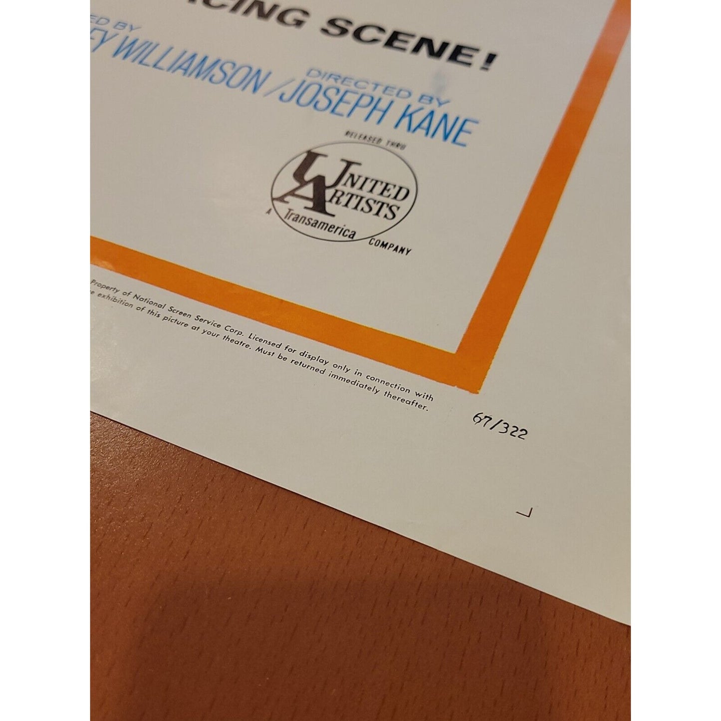 TRACK OF THUNDER 1967 Racing Classic Original One Sheet Movie Poster