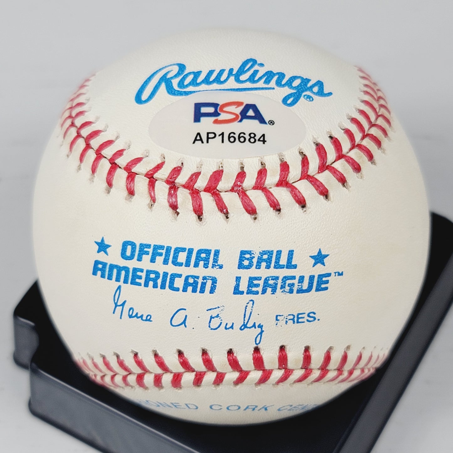 Yankee's Perfect Game Pitchers Larsen, Cone & Wells Signed Baseball PSA/DNA