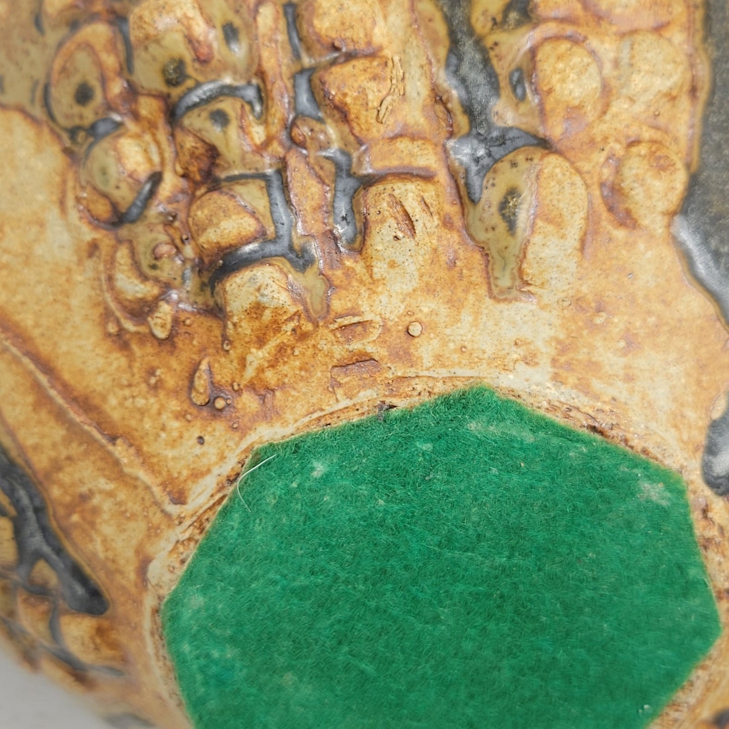 Decanter Bernard Rooke Vintage Mid-Century English Brutalist Pottery Signed 12"