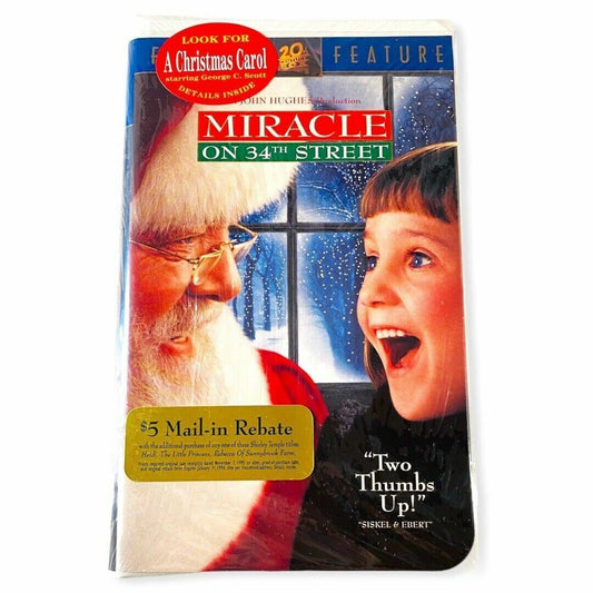 Miracle on 34th Street VHS 1994 Clamshell Sealed Watermark Christmas Movie