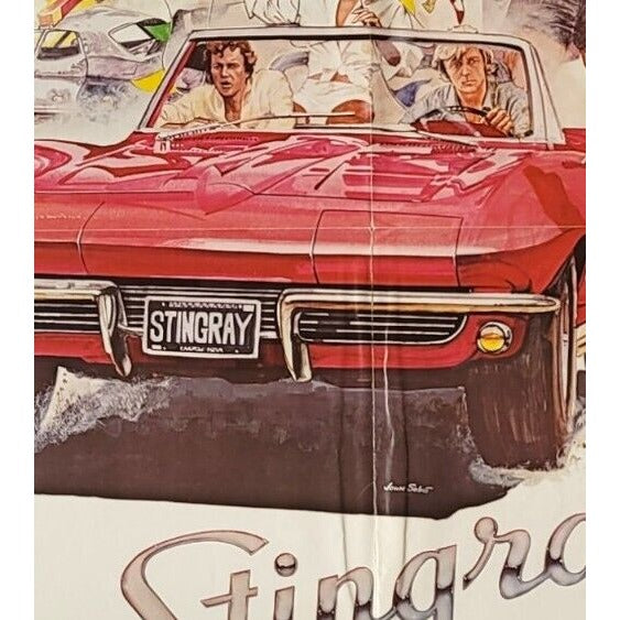 Stingray One Sheet Movie Poster 1978 ORIGINAL 27x41" Folded Chevy Corvette