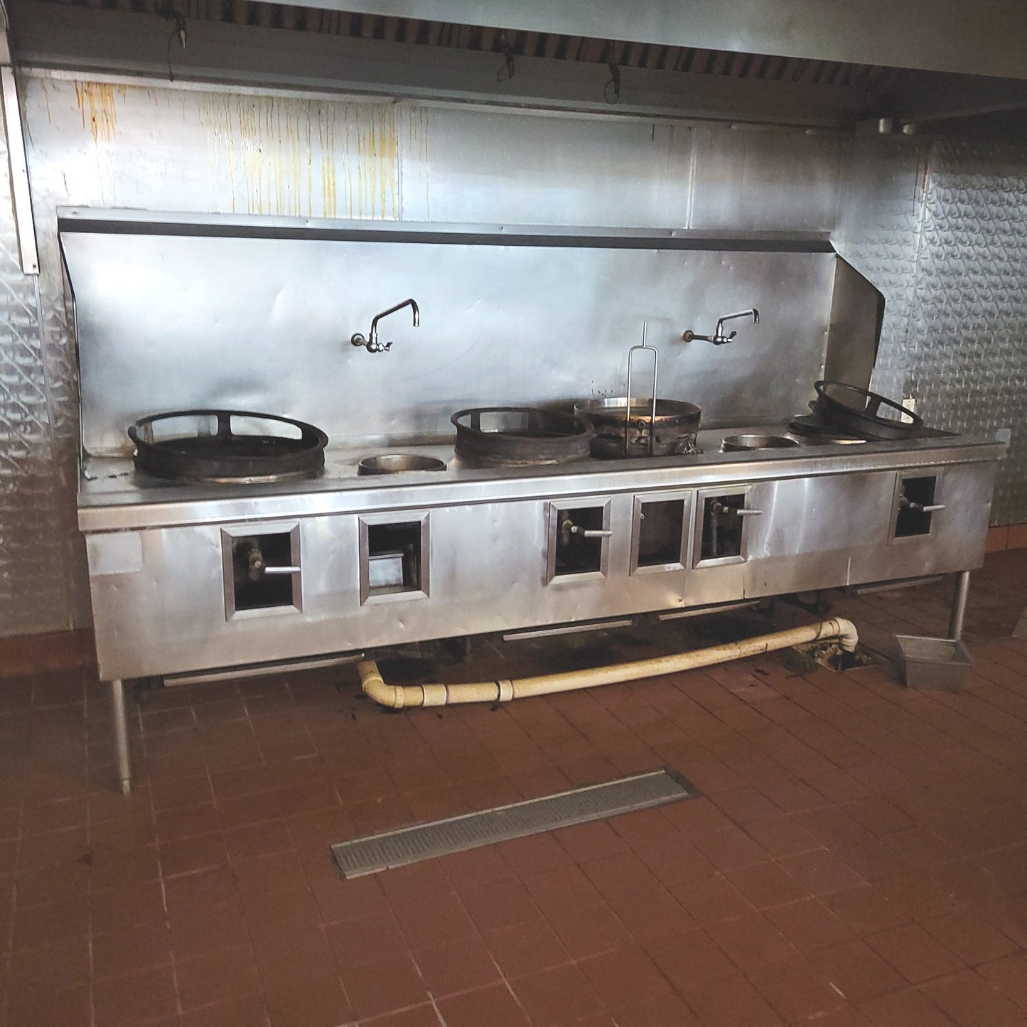 Commercial Kitchen Gas Wok 4 Burners
