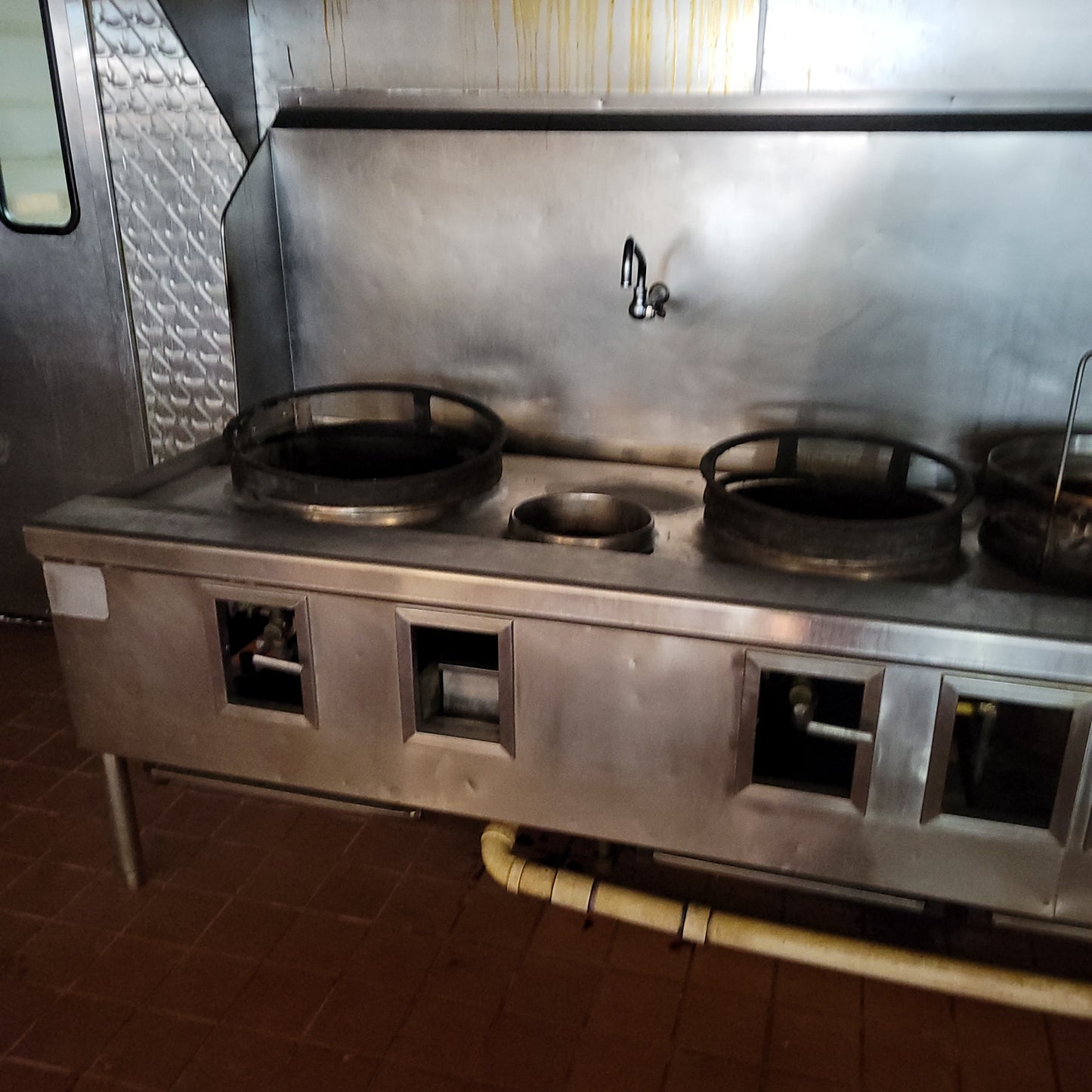 Commercial Kitchen Gas Wok 4 Burners