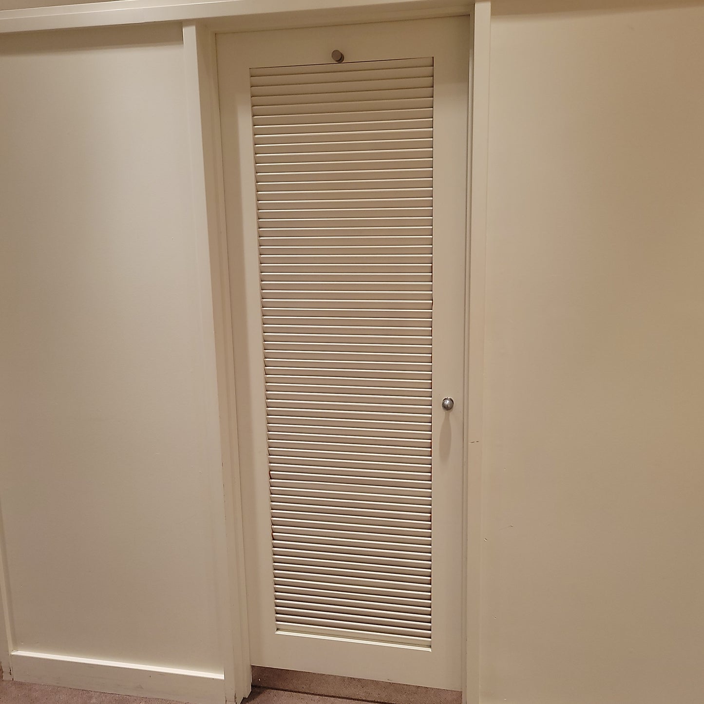 Louvered dressing room door