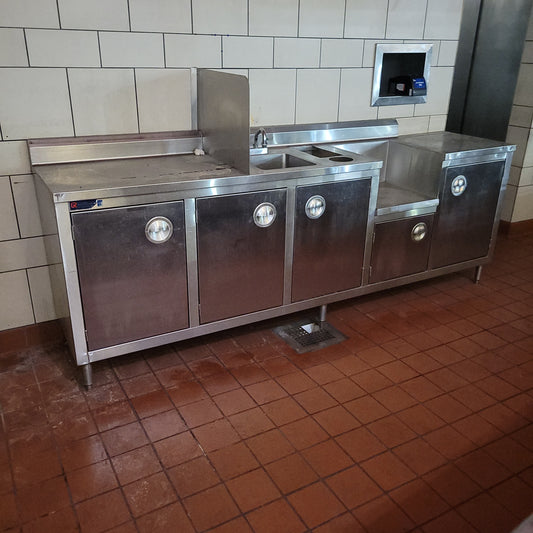 Stainless Steel Prep Station with Sink