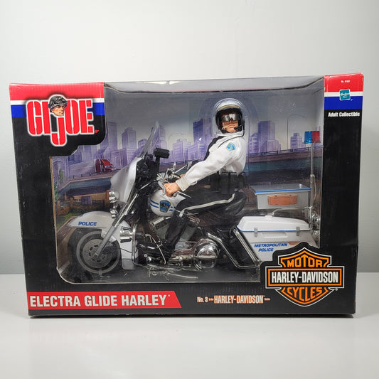 GI Joe Electra Glide Harley No. 3 Action Figure 2001 Police Motorcycle Hasbro
