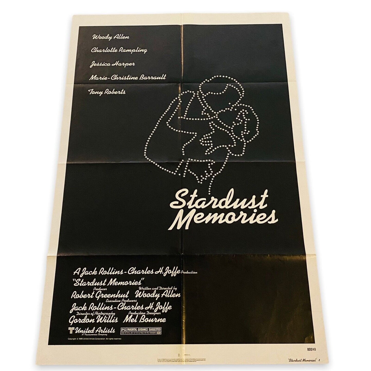 Stardust Memories Original 1980 Theater One Sheet Movie Poster Woody Allen