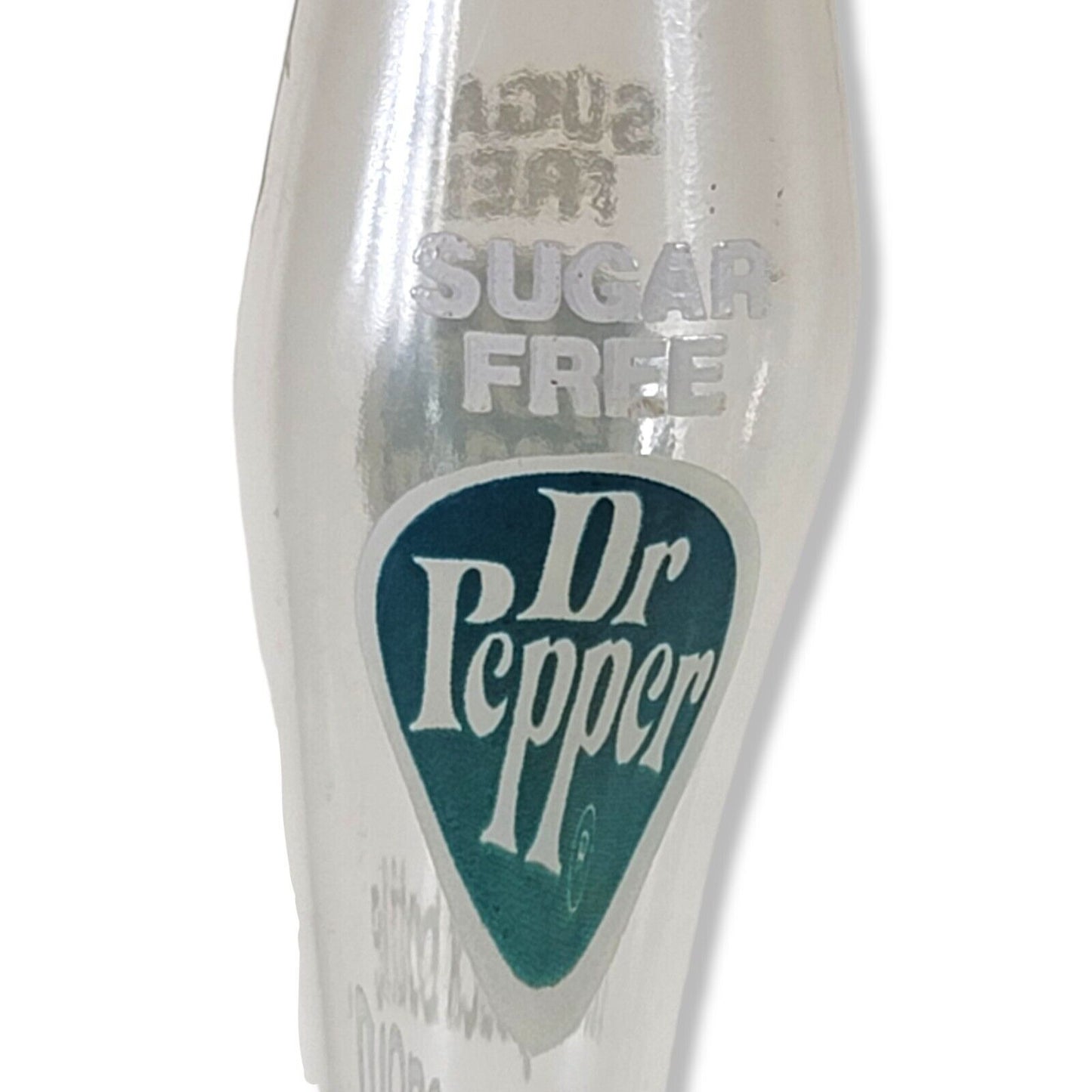 Sugar Free Dr. Pepper Stretched Glass Soda Bottle Vintage 1970's 17in Tall Rare