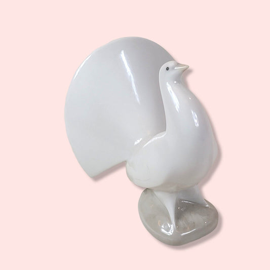 Nao Lladro Dove Bird Figurine Spain Porcelain Signed Art Ltd Ed Modern 1980s