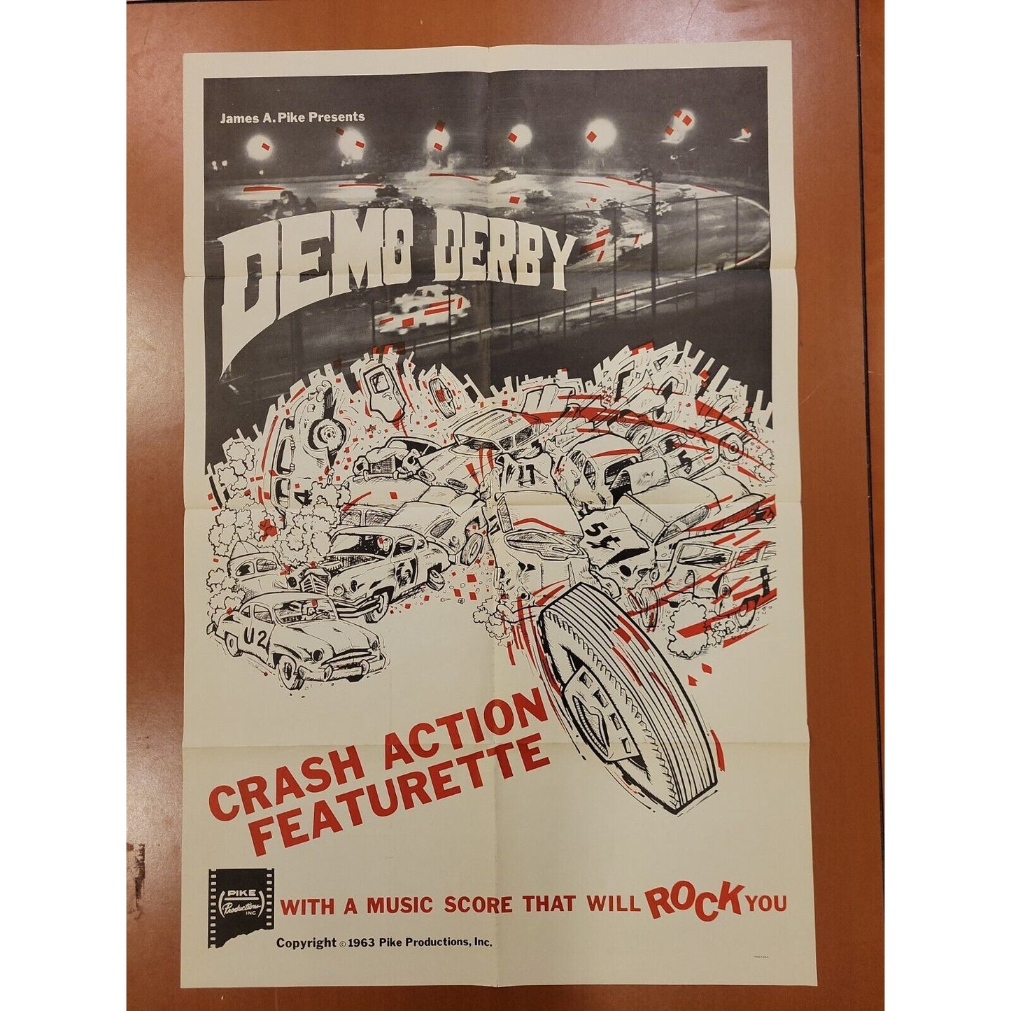 Demo Derby 1963 Original Movie Poster One Sheet