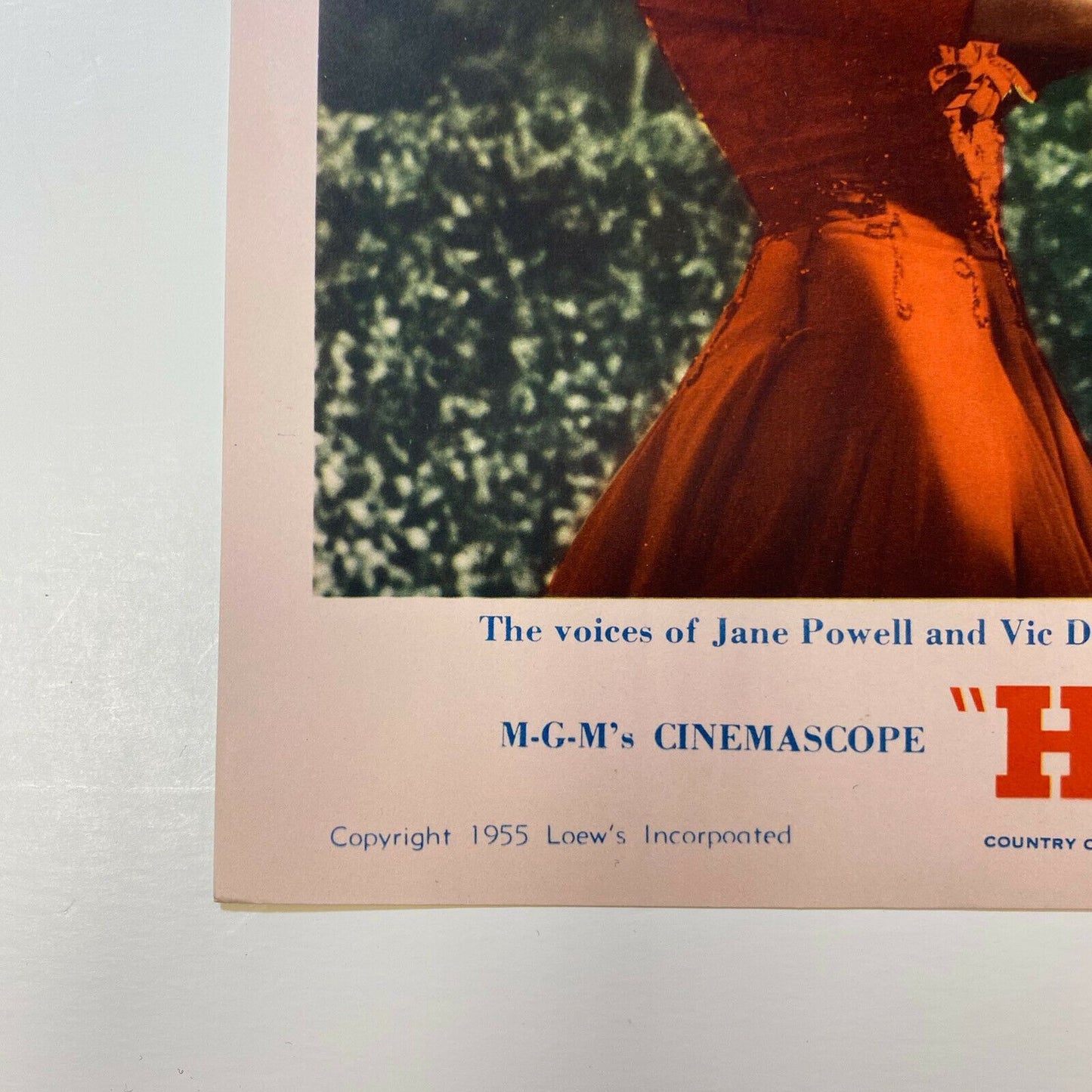 Hit The Deck ORIGINAL 1955 Lobby Card 4 Movie Poster Debbie Reynolds Near MINT