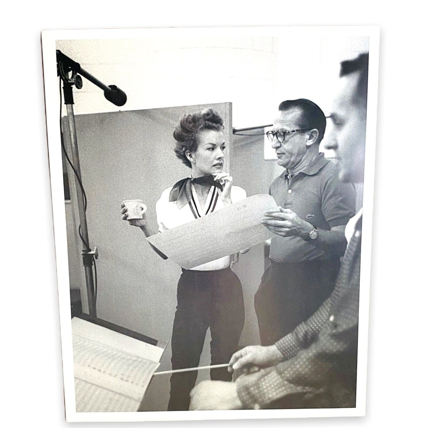 Gale Storm Recording Studio Publicity Photo 8x10 1950s