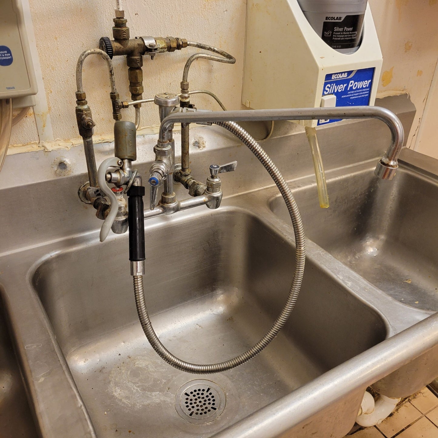 Commercial Stainless Steel 3 Tub Sink