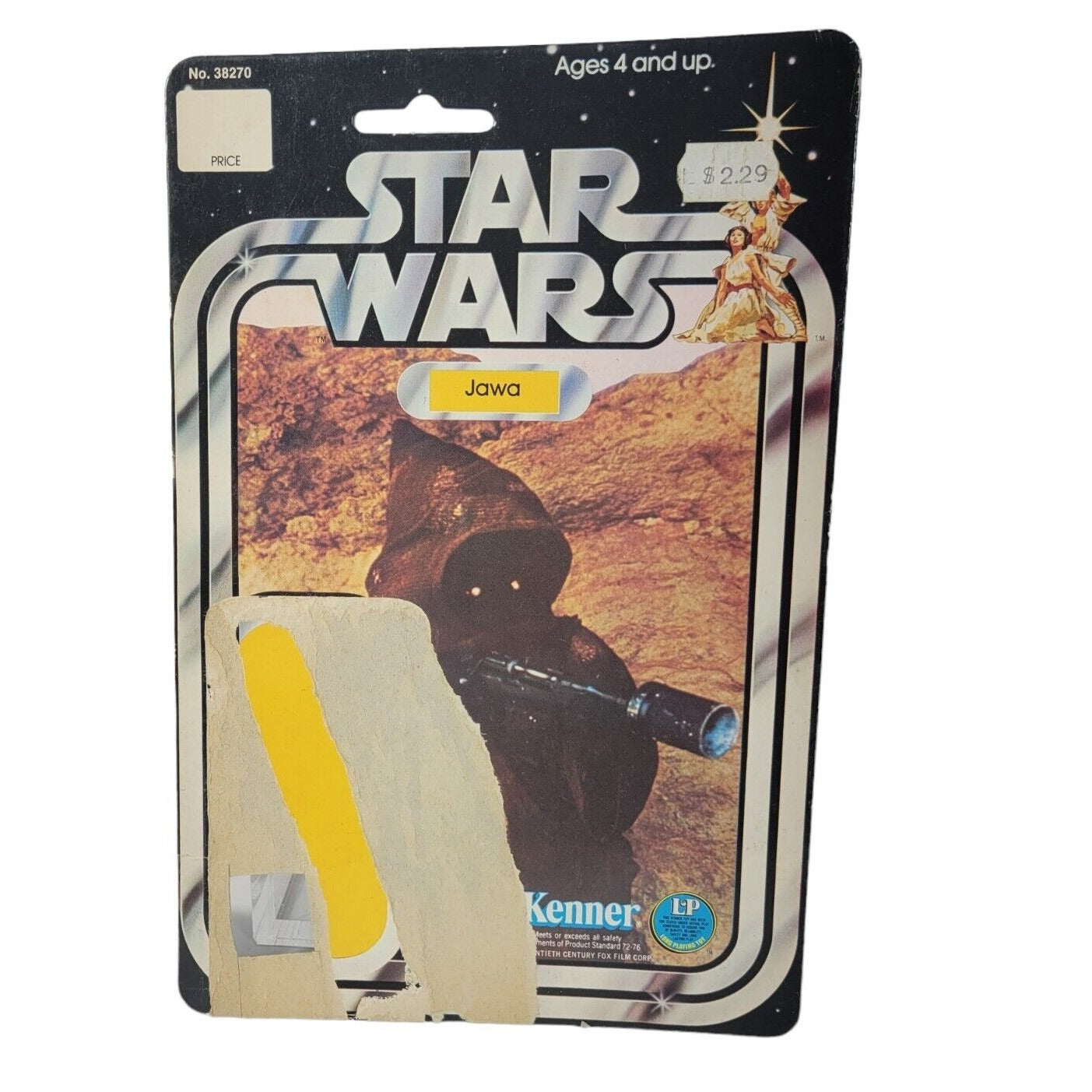 1977 Star Wars Vintage JAWA Original Figure with Cardboard 12 Back