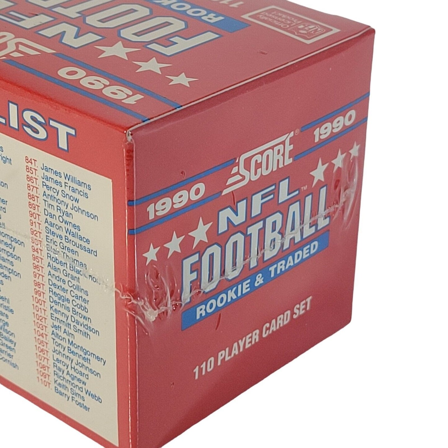 1990 SCORE NFL Football Rookie and Traded FACTORY SEALED 110 Player Card SET