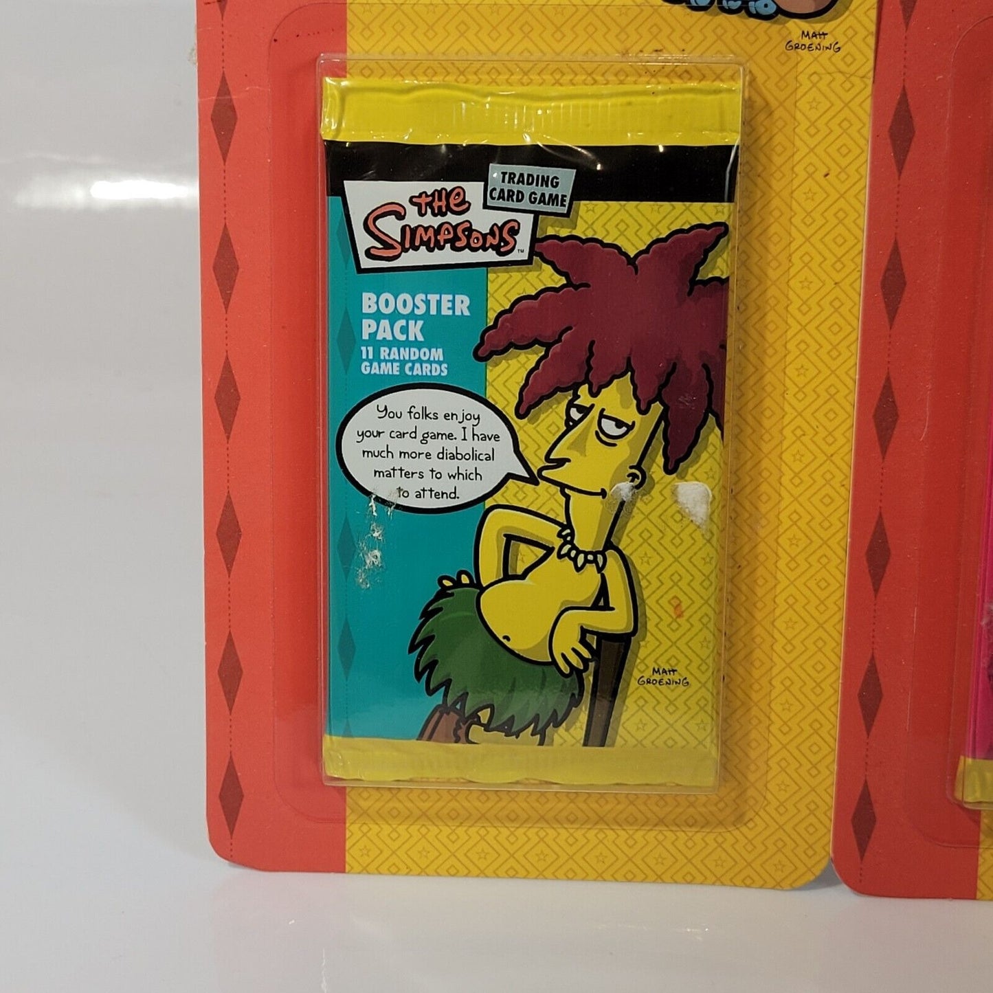 3 New Sealed 2003 The Simpsons Trading Card Game Booster Packs in Blister Packs