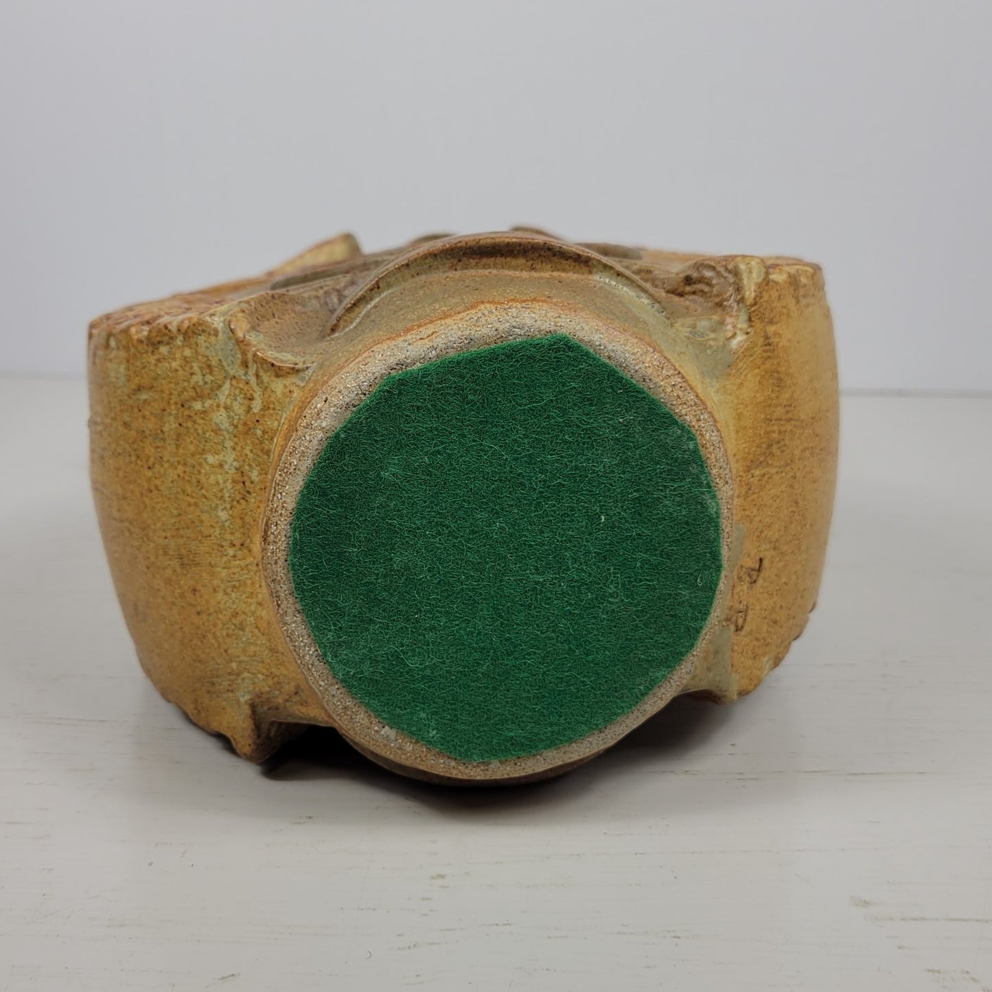 Vase Bernard Rooke Vintage Mid-Century English Brutalist Pottery Signed 9 1/2"