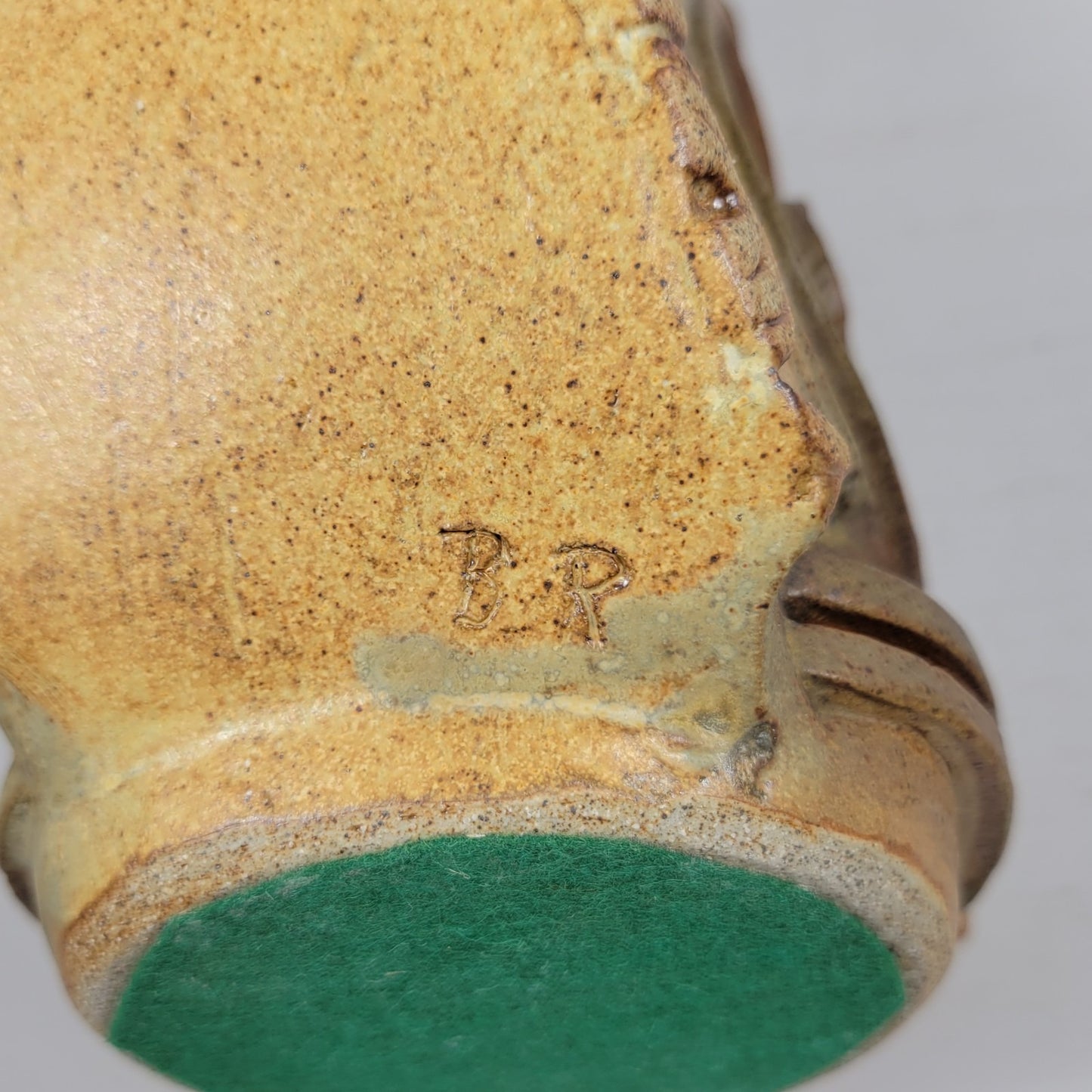 Vase Bernard Rooke Vintage Mid-Century English Brutalist Pottery Signed 9 1/2"