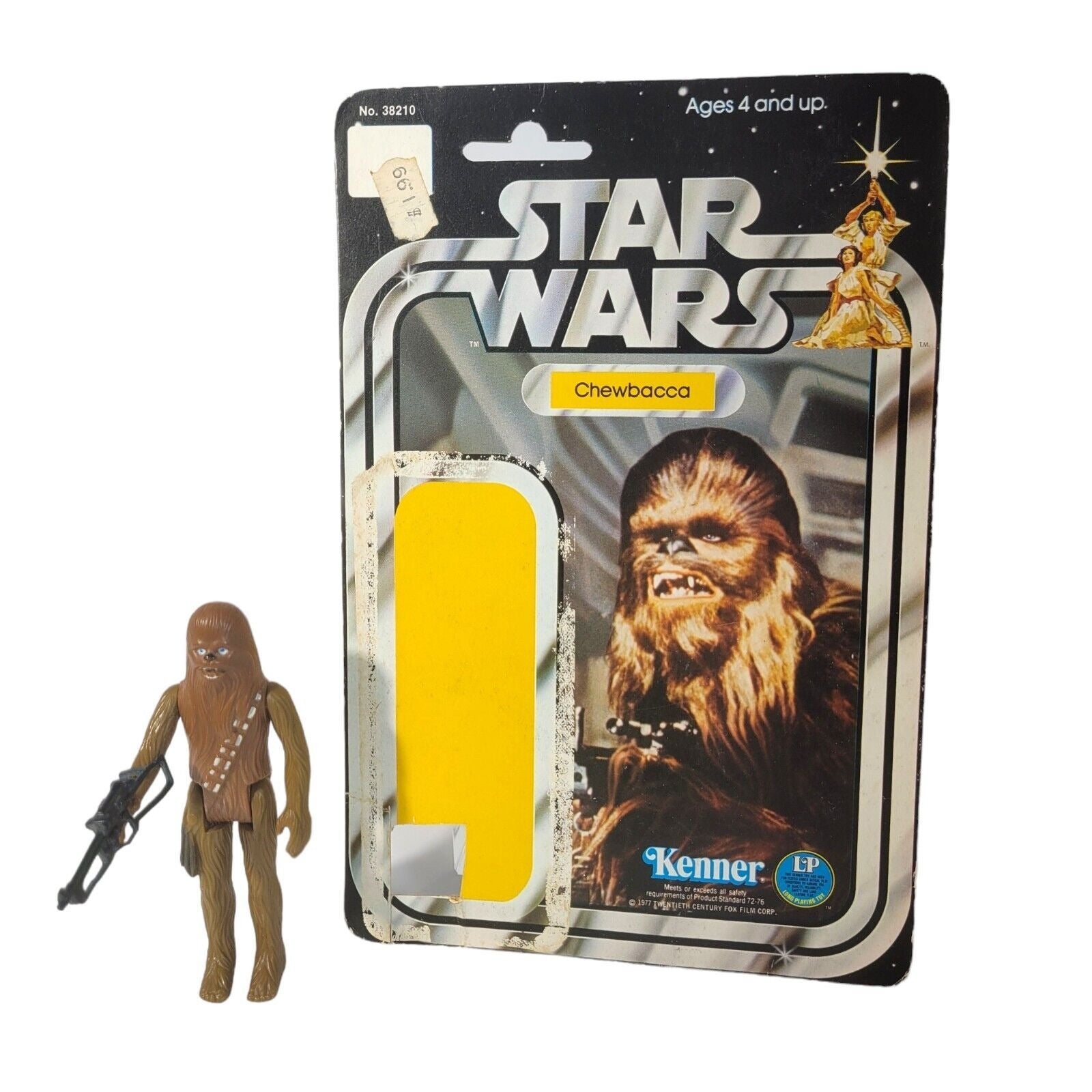 1977 Vintage Kenner Star Wars CHEWBACCA with 12 Back Cardback