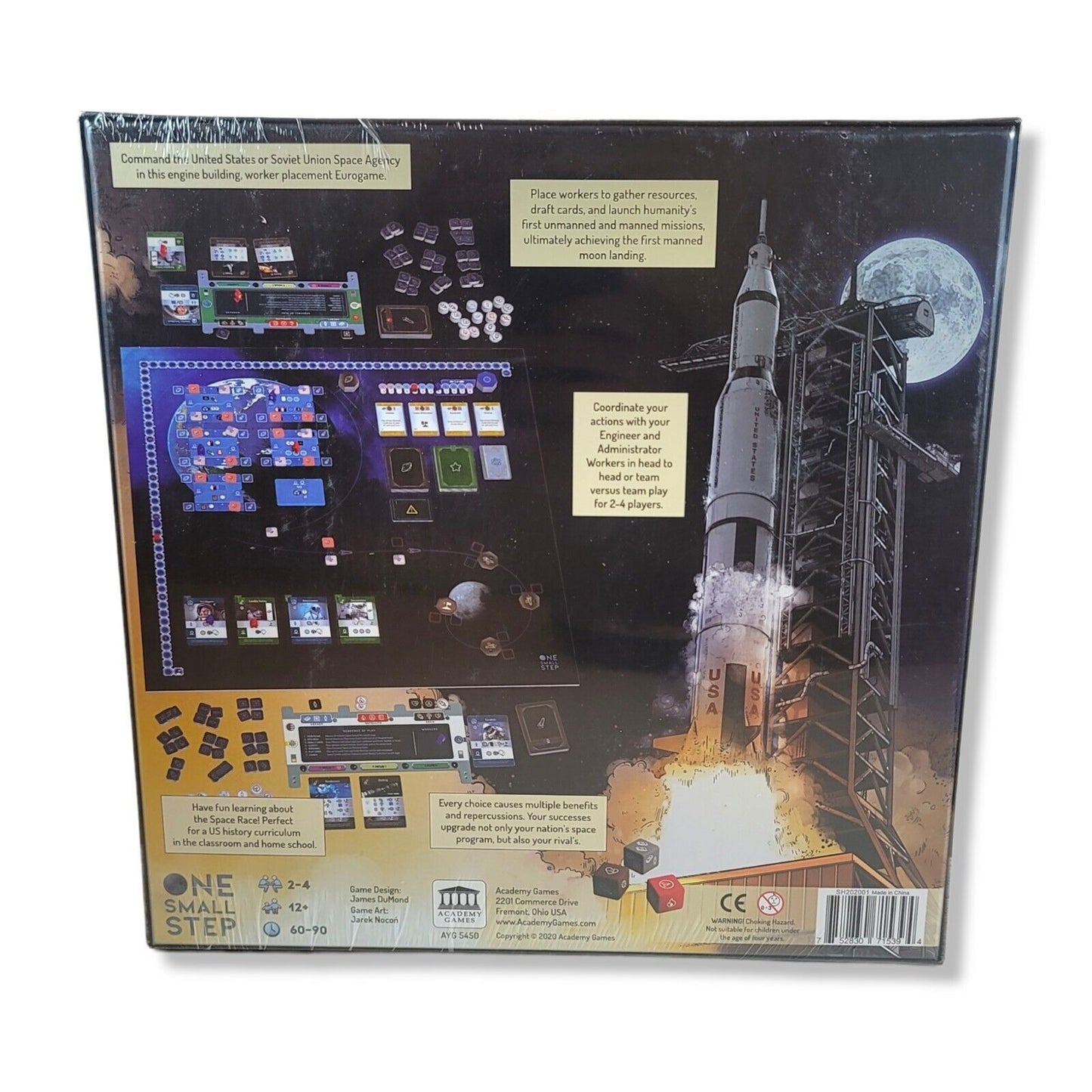 One Small Step Board Game Kickstarter Deluxe Edition w/ Exclusives New Sealed