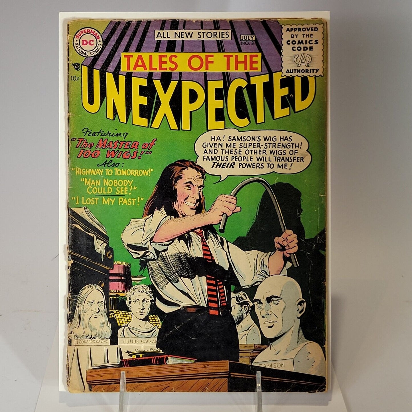 Tales of the Unexpected #3 July Master of 100 Wigs DC Comics VG Horror Comic