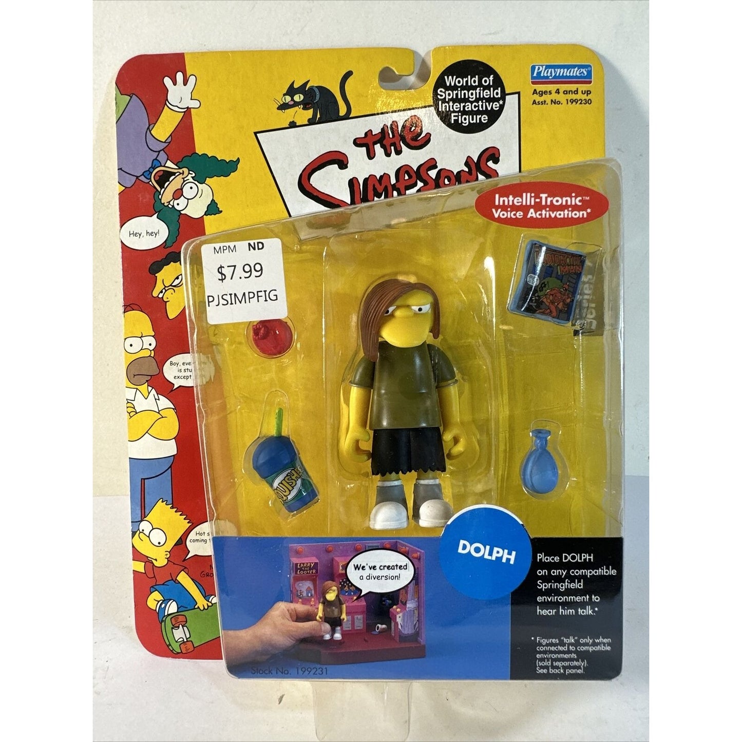The Simpsons Dolph Series 7 World of Springfield Action Figure Playmates