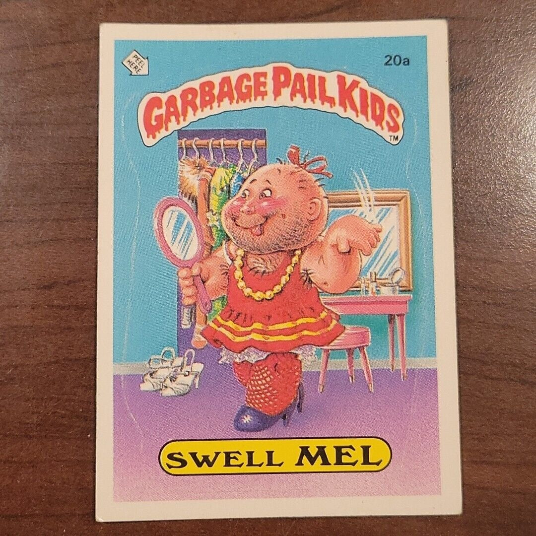 Swell Mel 20a GPK glossy OS1 Series 1 Garbage Pail Kids 1985