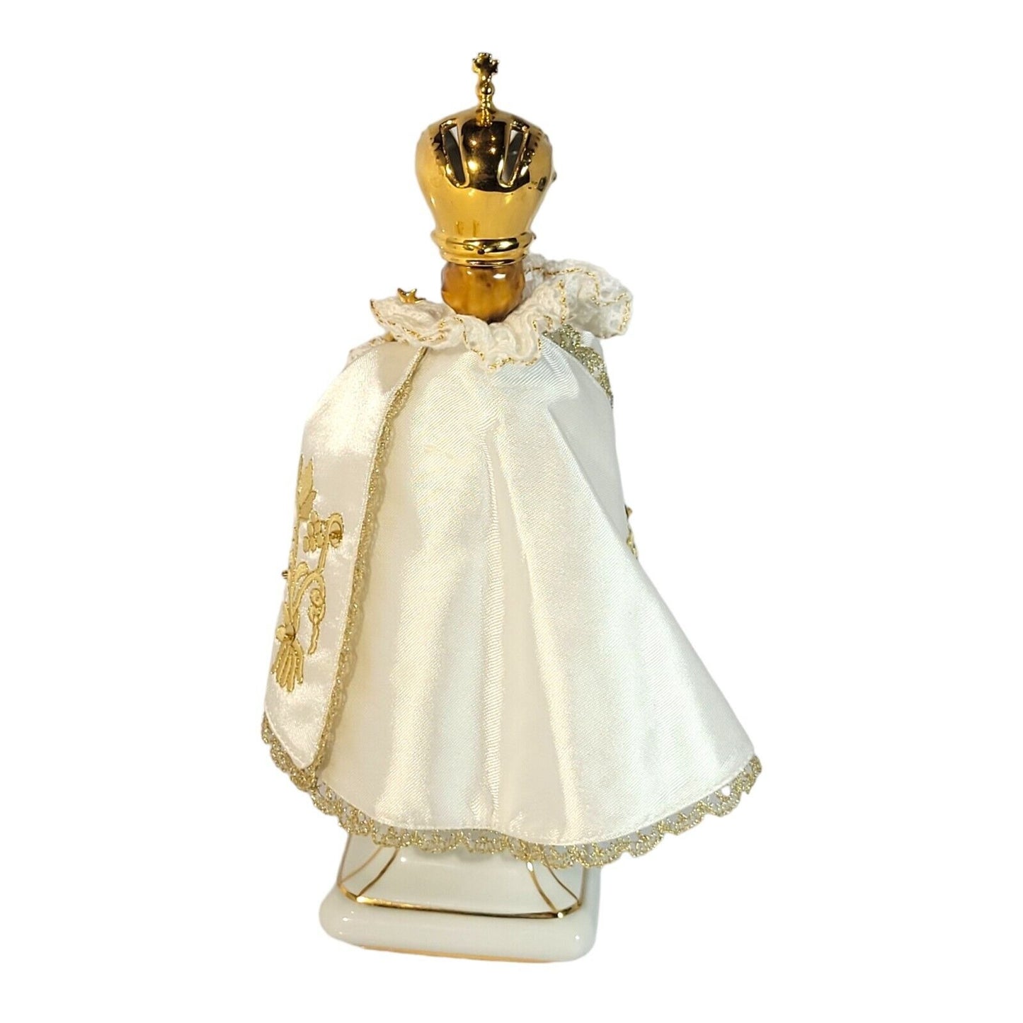 ROYAL DUX Bohemia Child Jesus of Prague Figure 9" with Gold Plated Crown