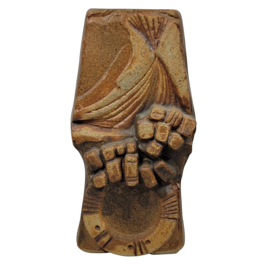 Vase Bernard Rooke Vintage Mid-Century English Brutalist Pottery Signed 6.5"