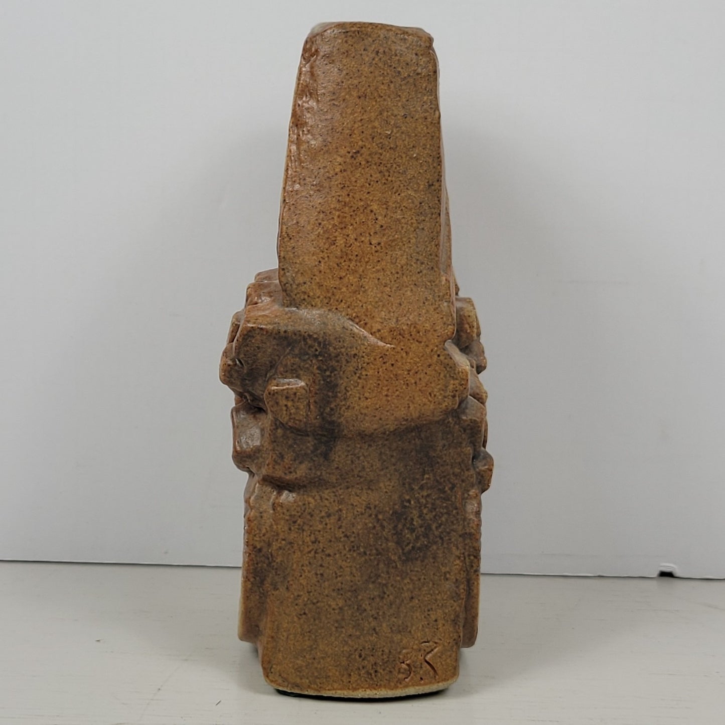 Vase Bernard Rooke Vintage Mid-Century English Brutalist Pottery Signed 6.5"