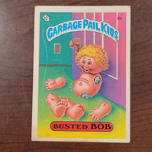 Busted Bob 6b GPK Matte OS1 Series 1 Garbage Pail Kids 1985