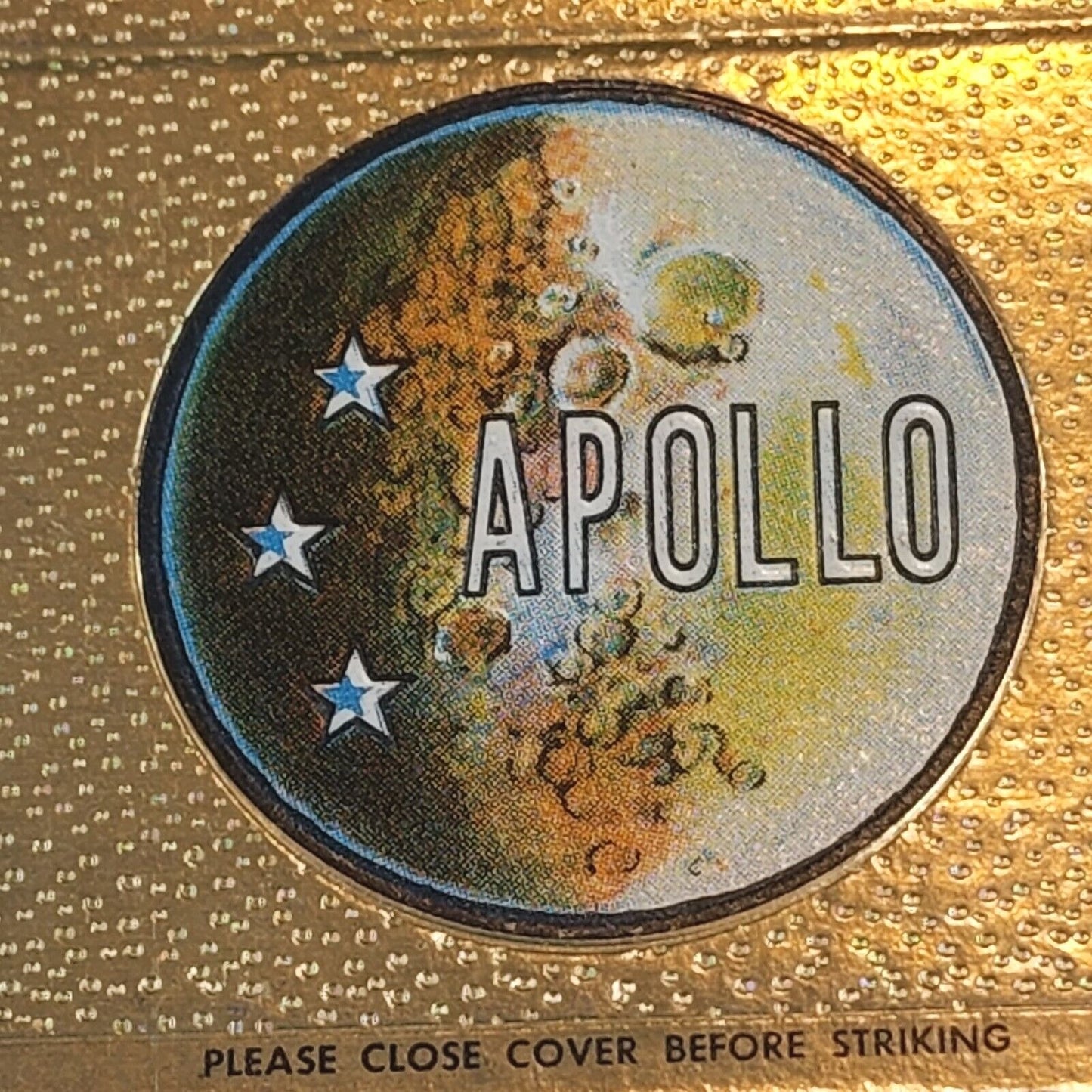 Vtg Apollo 12 Matchbook Cover Only Factory Sample Conrad Gordon Bean Apollo XII