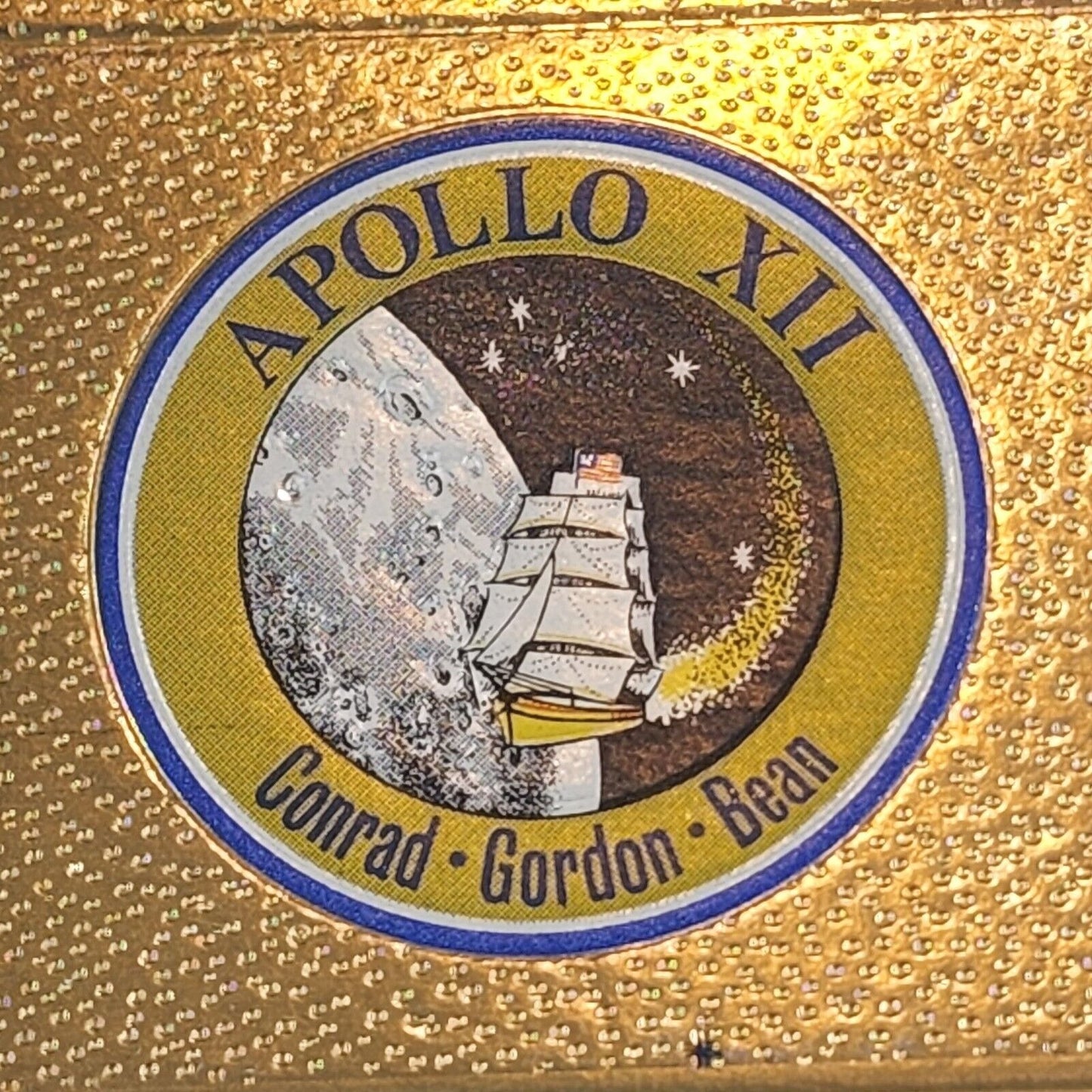 Vtg Apollo 12 Matchbook Cover Only Factory Sample Conrad Gordon Bean Apollo XII