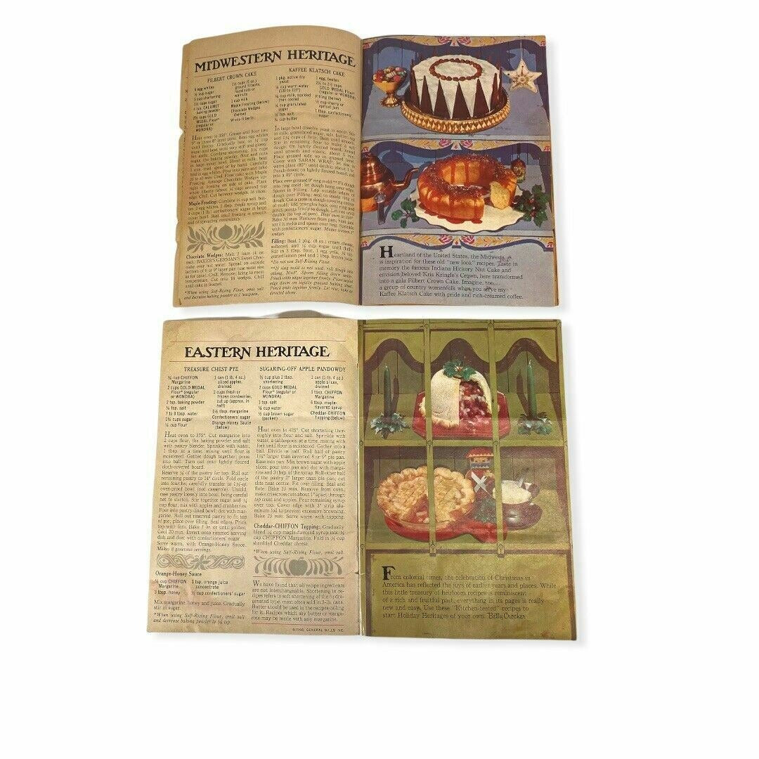 Vintage Betty Crocker and Aunt Jenny Christmas Cookbook Pamphlets 1950/60's