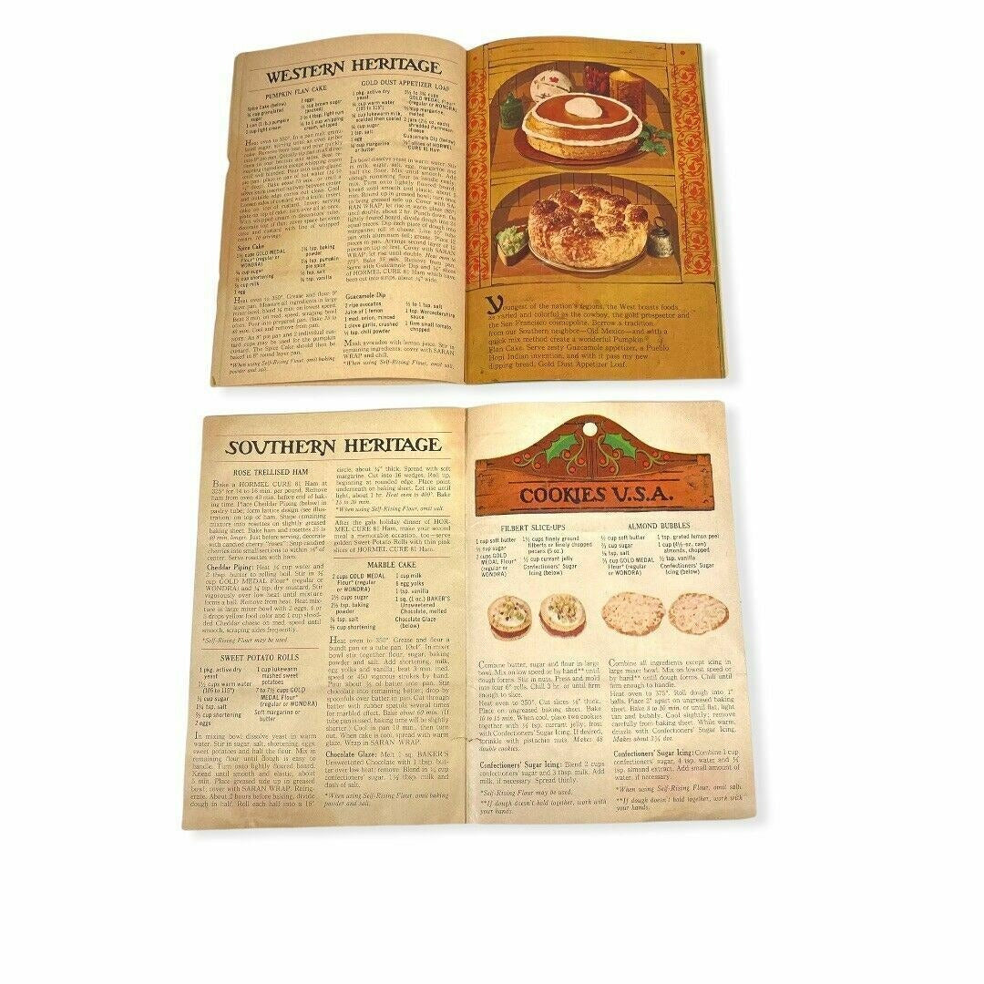 Vintage Betty Crocker and Aunt Jenny Christmas Cookbook Pamphlets 1950/60's