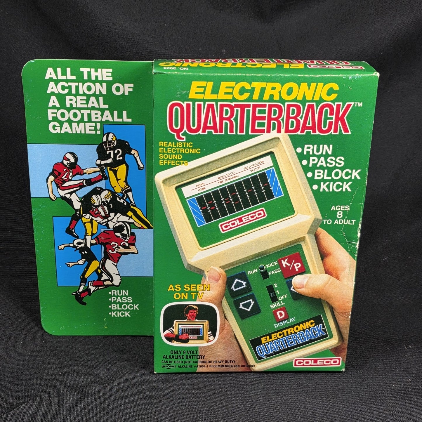 COLECO FOOTBALL Electronic Quarterback Handheld Video Game Rare Early Variant
