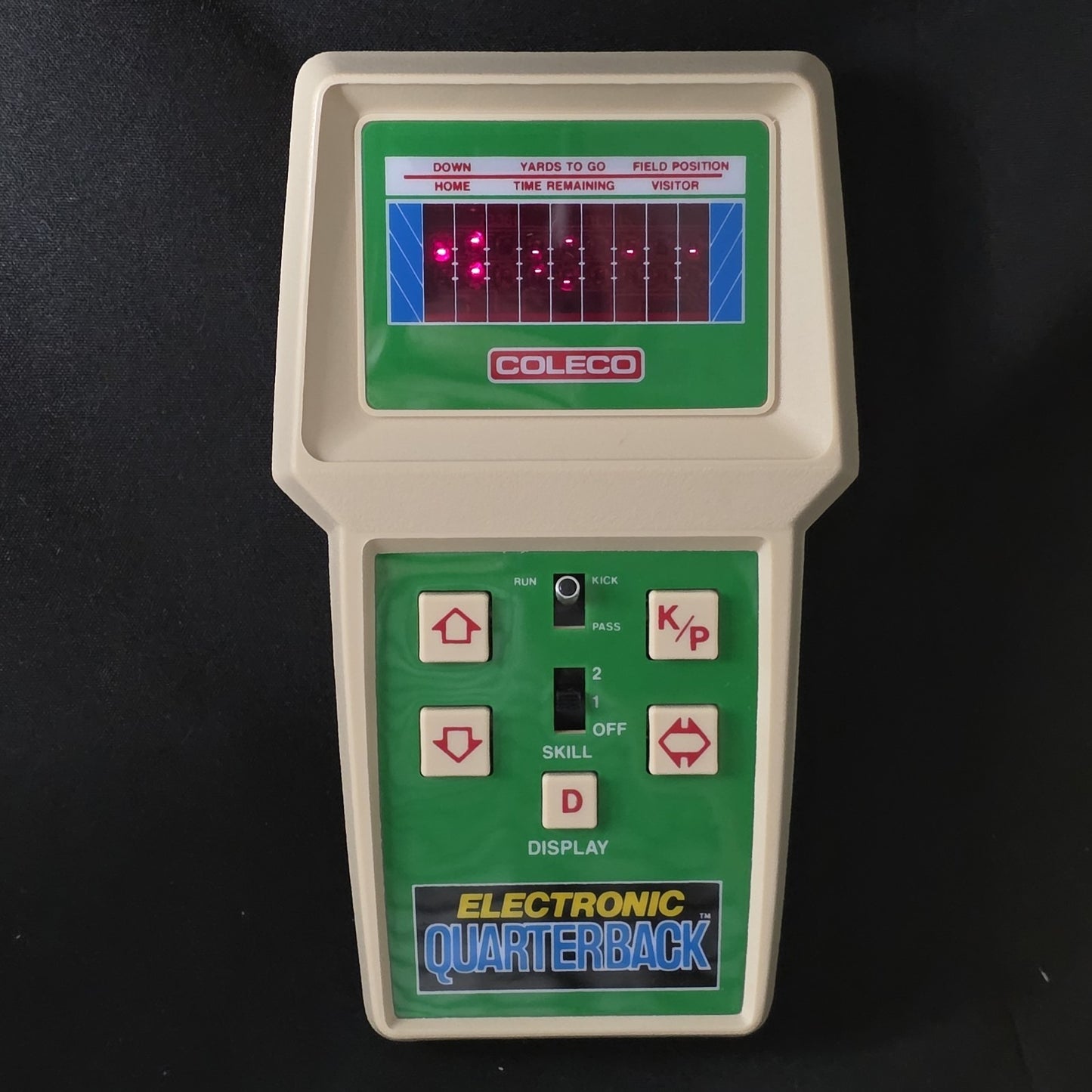 COLECO FOOTBALL Electronic Quarterback Handheld Video Game Rare Early Variant