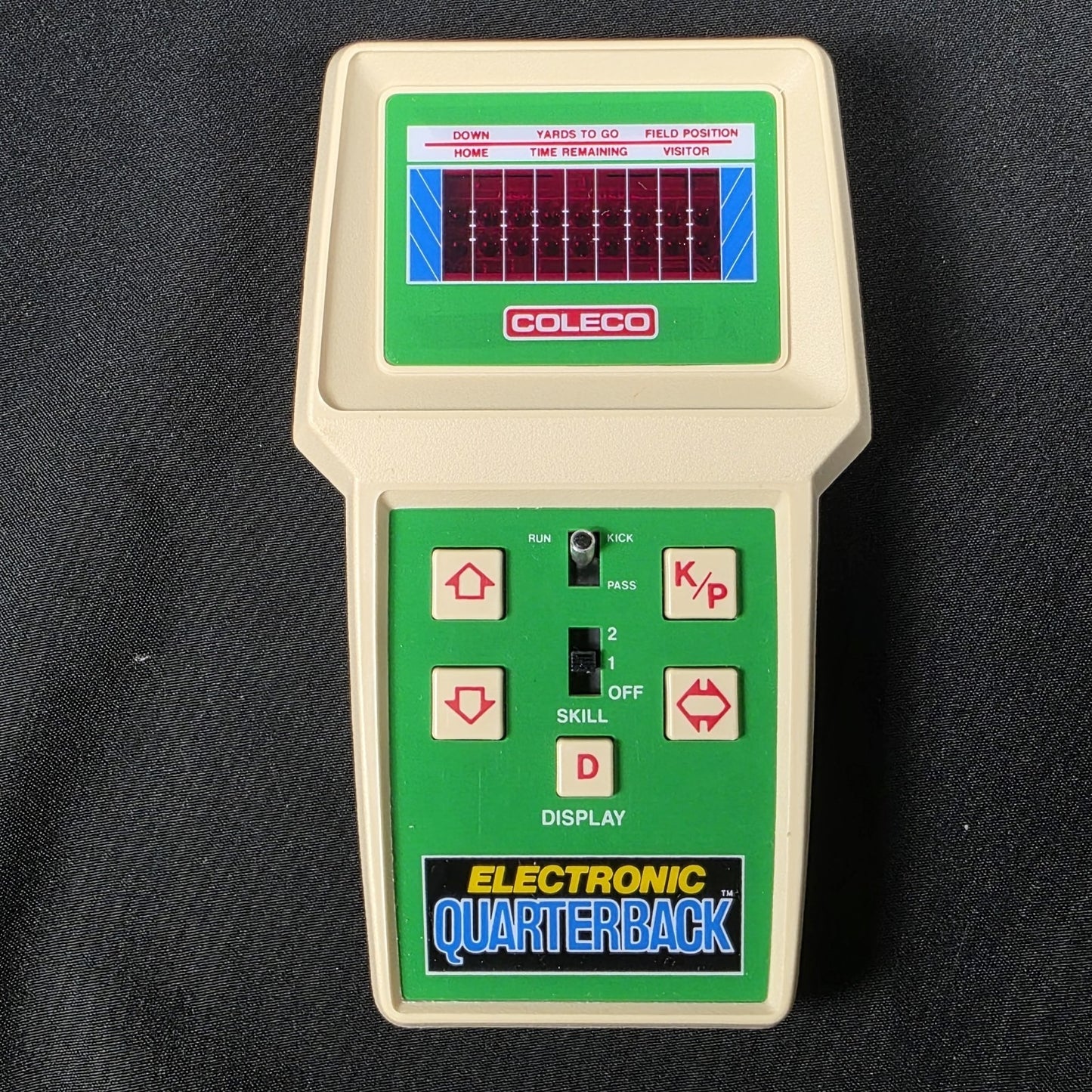 COLECO FOOTBALL Electronic Quarterback Handheld Video Game Rare Early Variant