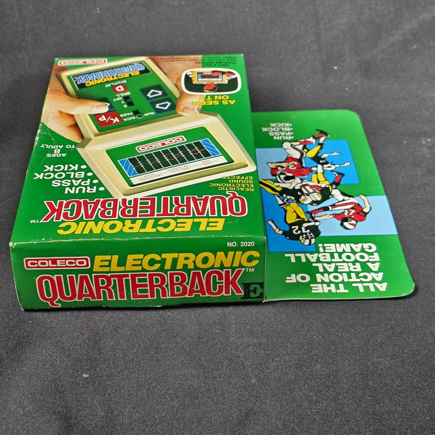 COLECO FOOTBALL Electronic Quarterback Handheld Video Game Rare Early Variant