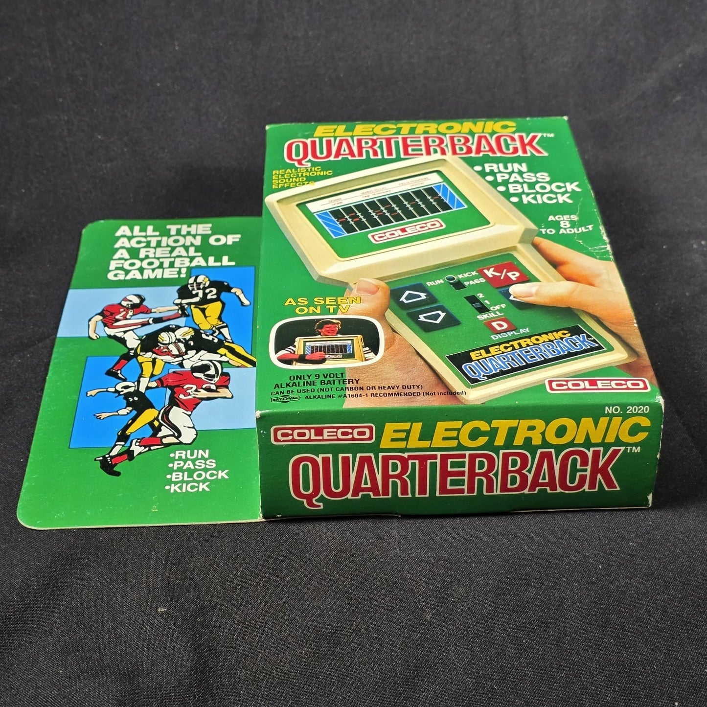 COLECO FOOTBALL Electronic Quarterback Handheld Video Game Rare Early Variant