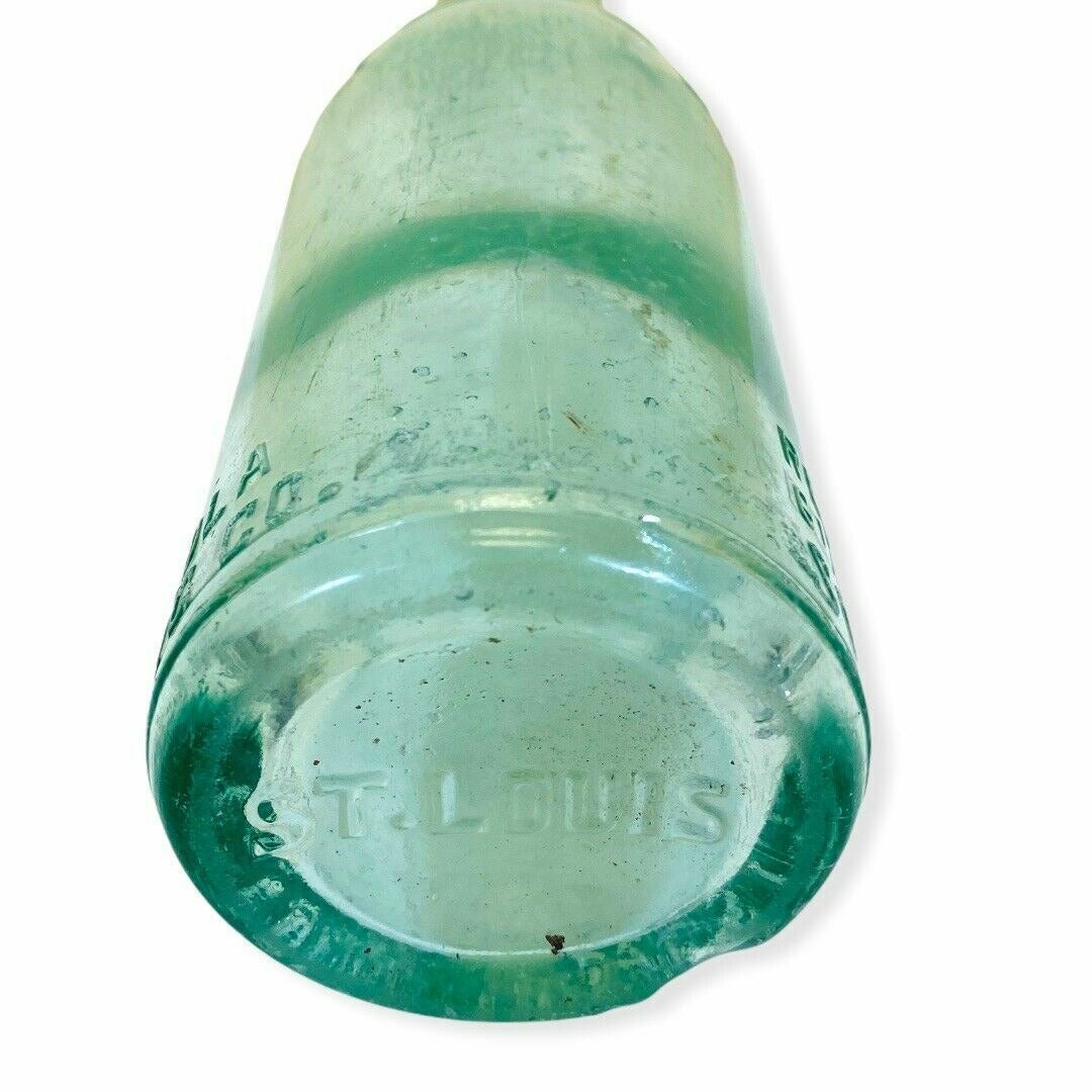 Vintage Coca Cola C.B. Soda Pop Green Glass Bottle 6.5oz St. Louis