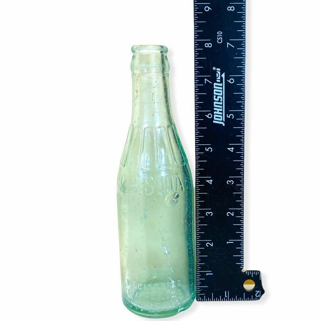 Vintage Coca Cola C.B. Soda Pop Green Glass Bottle 6.5oz St. Louis