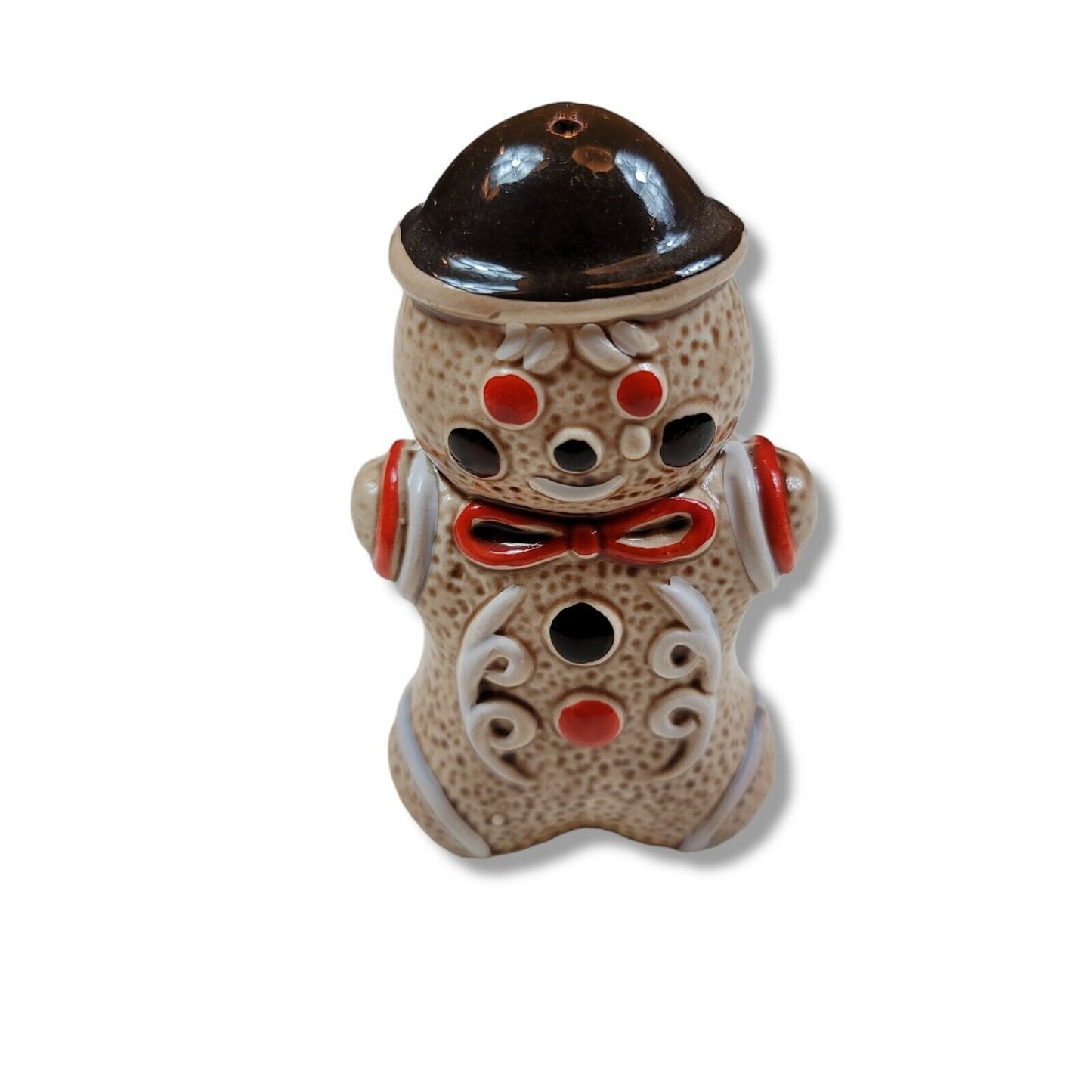 Christmas Mr & Mrs Gingerbread Salt & Pepper Shakers w Napkin Holder