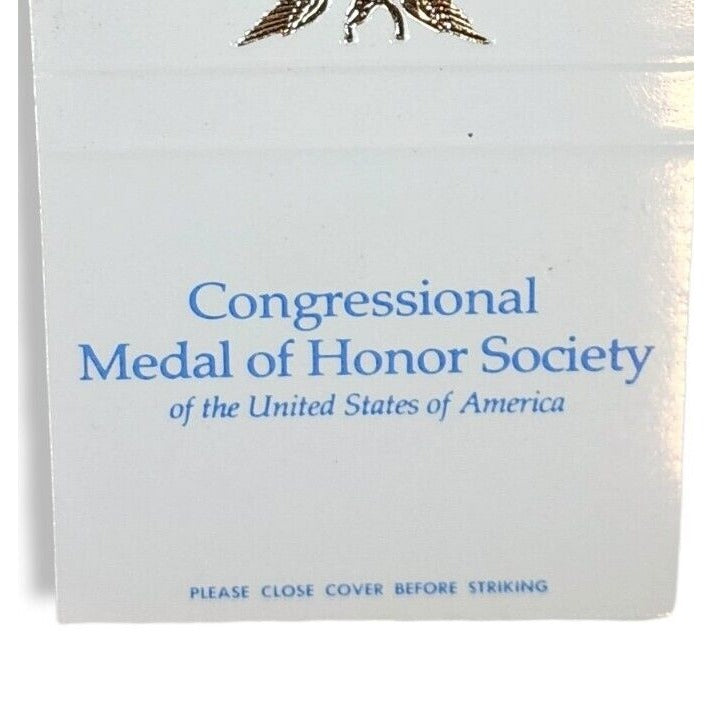 Congressional Medal of Honor Factory Sample Matchbook Cover Waldorf Astoria 1972