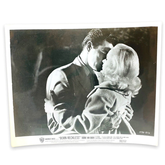 Jeff Richards Publicity Photo "Born Reckless" w/ Mamie Van Doren 1950s Star