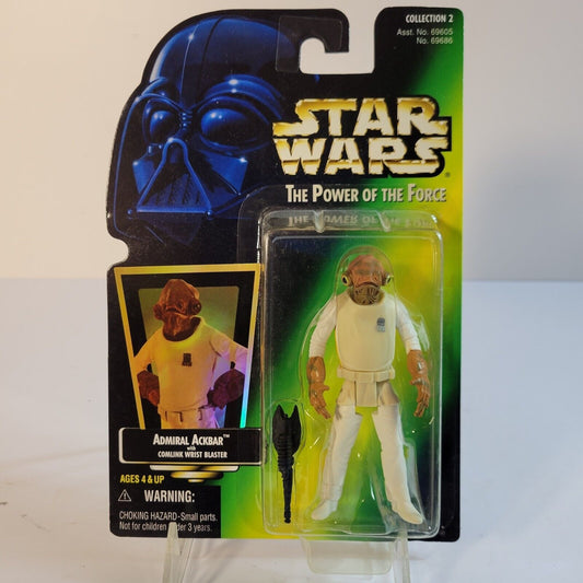 Star Wars Power of the Force Admiral Ackbar Collection 2 Green Hologram