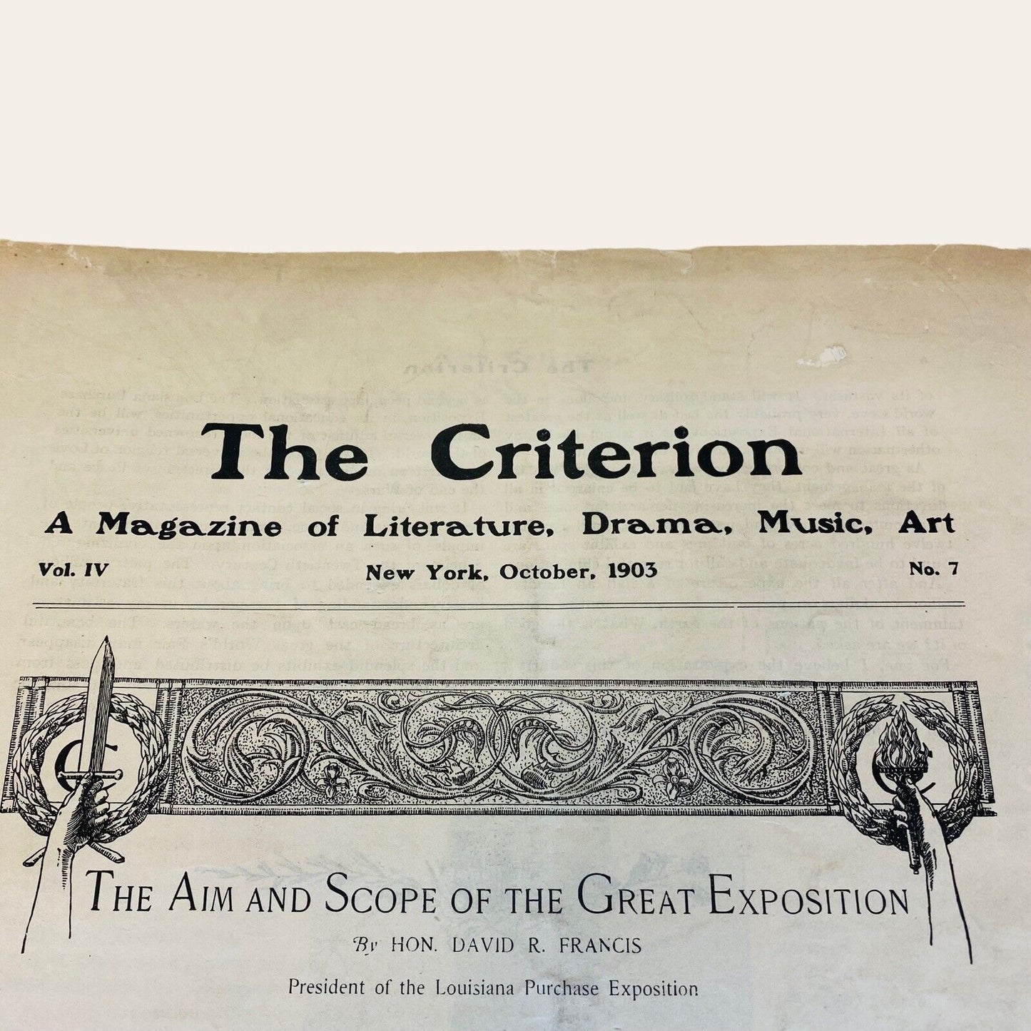 1904 World's Fair Publication by The Criterion Magazine New York 1903 Rare