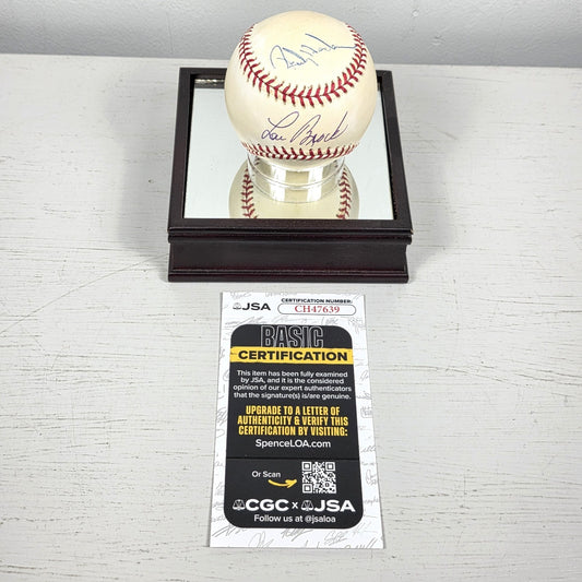 Rickey Henderson & Lou Brock Signed Rawlings Official NL Baseball JSA Certified